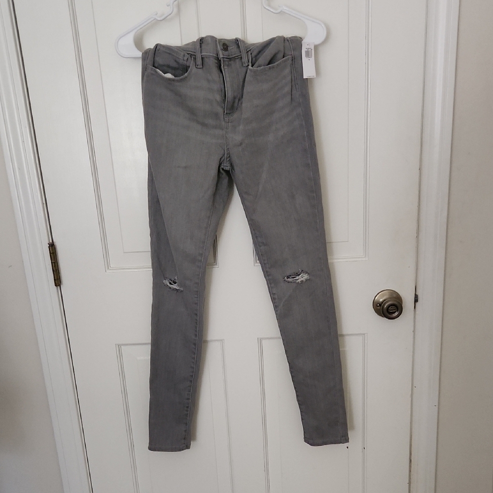 Old Navy Kids Gray Distressed Jeans